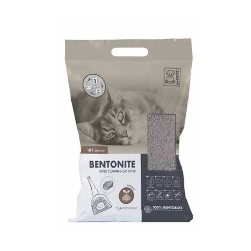 Bentonitas Arena para Gatos Súper Aglomerante NATURAL 10L